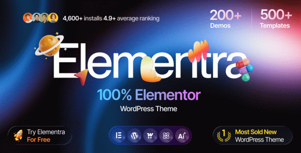 Elementra - 100% Elementor WordPress Theme
