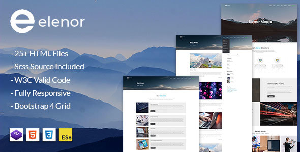 Elenor - Creative Agency, Corporate and Portfolio Multi-purpose HTML Template