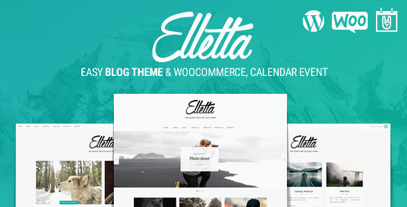Elletta - Blog News, Calendar & Shop Theme WordPress