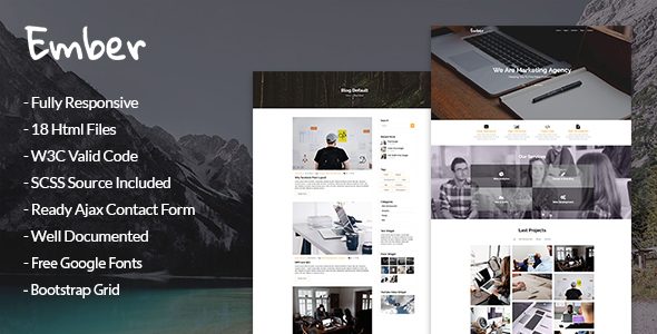 Ember - Marketing Agency HTML Template