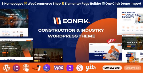Eonfik - Construction & Industry WordPress Theme