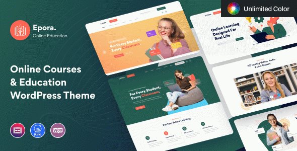 Epora - Online Courses & Education WordPress Theme