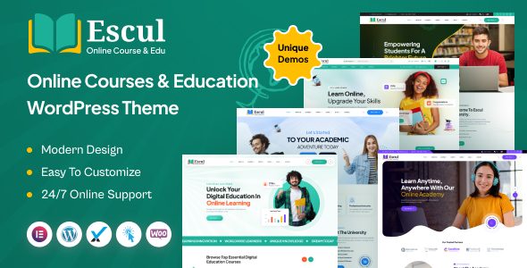 Escul-Online Courses & Education WordPress Theme