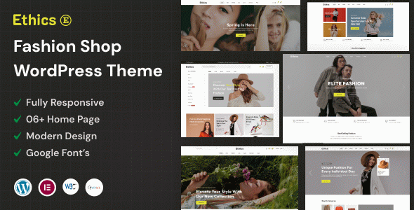 Ethics - Multipurpose Fashion WordPress Theme