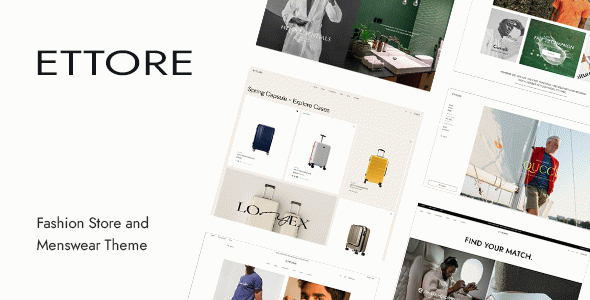 Ettore - Fashion Store and Menswear WooCommerce WordPress Theme