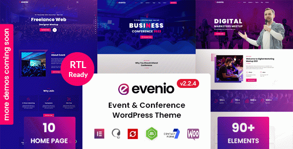 Evenio - Event Conference WordPress Theme