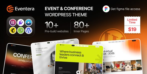Eventera - Conference WordPress Theme