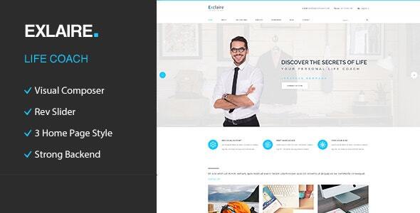 Exclaire ??? Personal Development Coach WordPress Theme