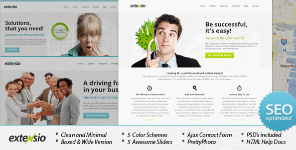 Extensio - Elegant and Minimal Business Template