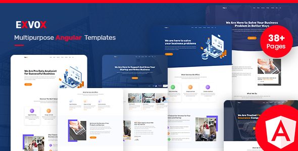 Exvox - Bootstrap Angular Template