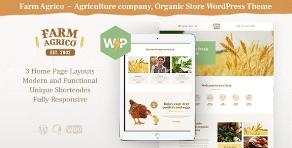 Farm Agrico | Agriculture & Organic Farm Food WordPress Theme + Online Store