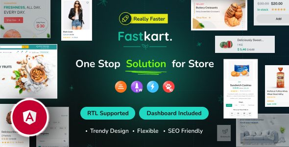 Fastkart - Responsive Angular 21 eCommerce + Admin + Email + Invoice Template