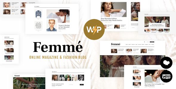 Femme - Fashion Blog & Style Magazine WordPress Theme + RTL