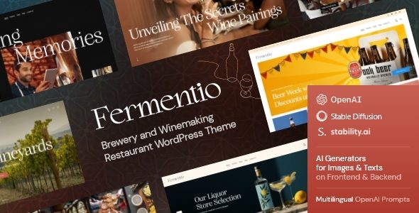 Fermentio — Brewery and Winemaking WordPress Theme + Beer & Wine Online Store