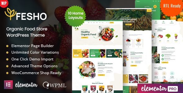 Fesho - Organic Store WordPress Theme