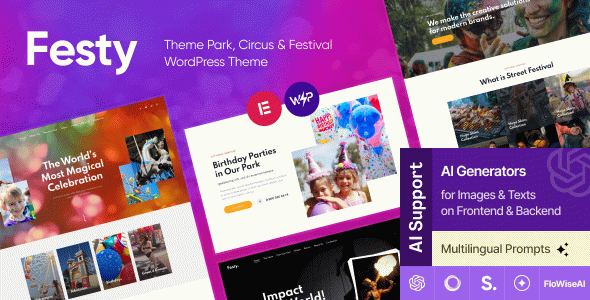 Festy - Theme Park, Funfair, Circus & Festival WordPress Theme