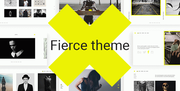 Fierce - Bold Photography WordPress Theme