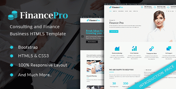 FinancePro - Consulting and Finance Business HTML Template