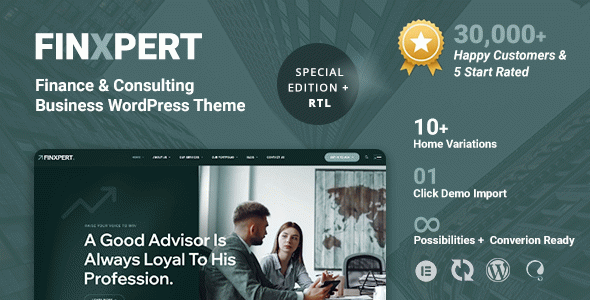 Finxpert - Finance, Consulting & Business WordPress Theme