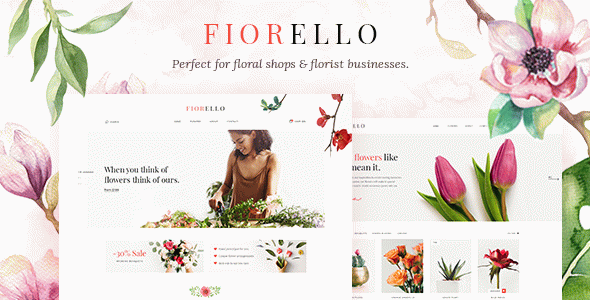 Fiorello - Florist and Flower Shop WordPress Theme
