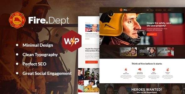 Fire Department - FD Station, Police & Security WordPress Theme