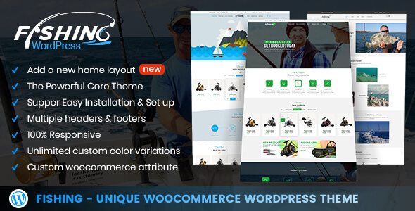 Fishing Store For WordPress Theme