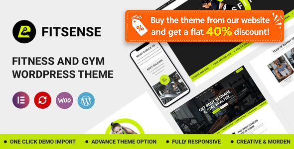 Fitsense - Gym and Fitness WordPress Theme