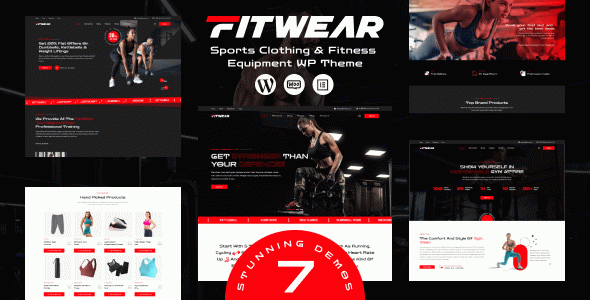 Fitwear - Gym, Fitness WordPress Theme