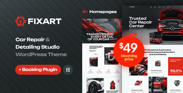 Fixart - Car Repair & Detailing WordPress Theme
