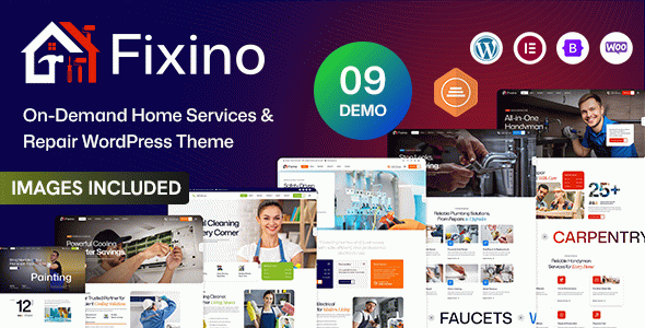 Fixino – On-Demand Home Services & Repair WordPress Theme