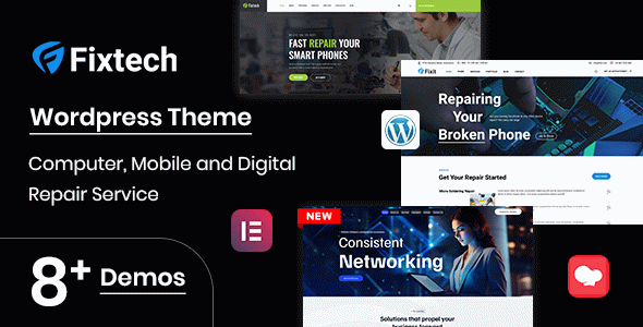 Fixtech - Computer & Mobile Repair Services WordPress Theme