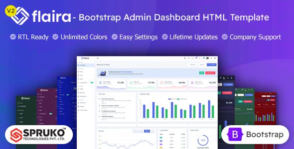 Flaira – Bootstrap Admin Dashboard HTML Template