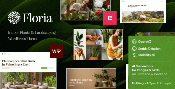 Floria ??? Flowers, Gardening & Landscaping WordPress Theme
