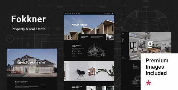 Fokkner - Real Estate and Property WordPress Theme