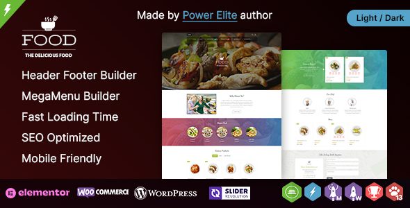 Food - A Delicious WordPress Elementor Theme