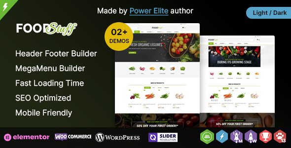 Food Stuff WP - Multipurpose Elementor WooCommerce Theme