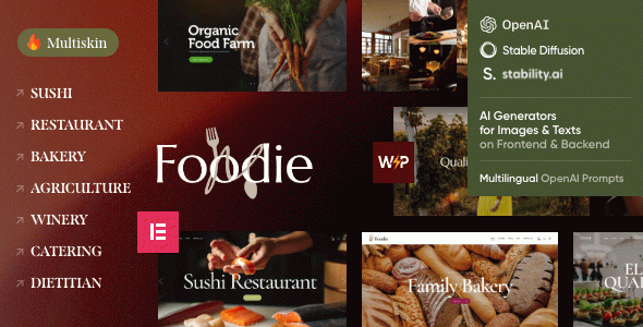 Foodie - Restaurant WordPress Theme