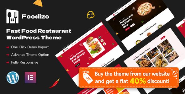 Foodizo - Fast Food Restaurant WordPress Theme