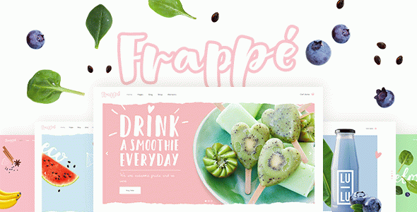 Frappé - Smoothie, Juice Bar and Organic Food WordPress Theme