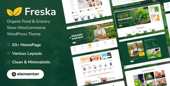 Freska - Organic Food & Grocery Store WooCommerce WordPress Theme