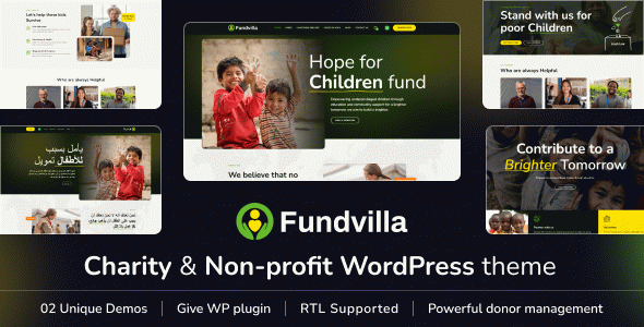 Fundvilla ??? Charity & Fundraising WordPress Theme