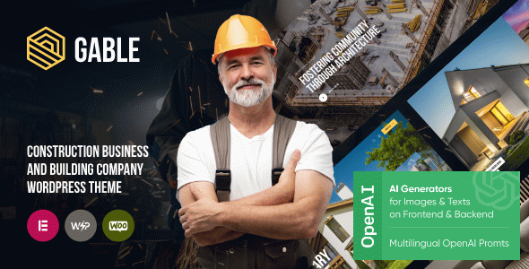 Gable - Building, Construction & Handyman WordPress Theme