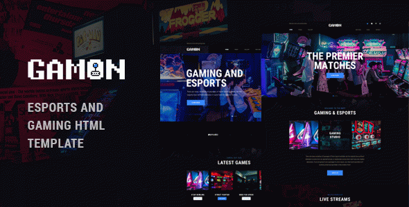 Gamon - eSports and Gaming HTML Template