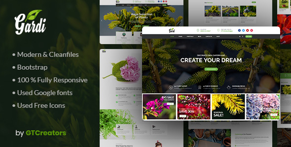 Gardening and Landscaping WordPress Theme - Gardi