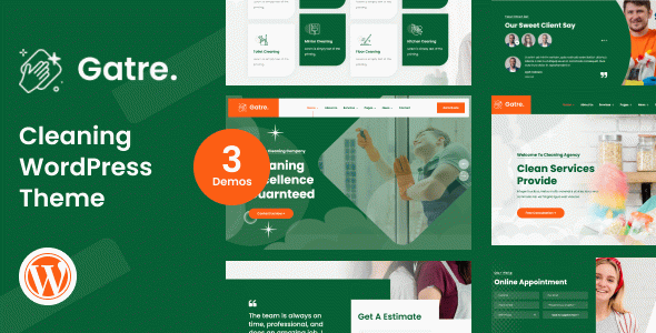 Gatre - Cleaning WordPress Theme