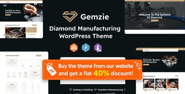 Gemzie - Diamond Manufacturing WordPress Theme