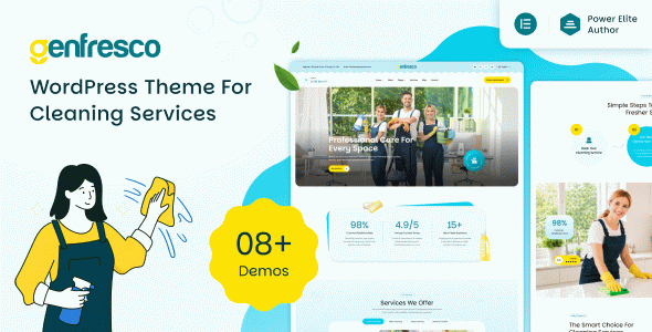 Genfresco – Cleaning Services WordPress Theme
