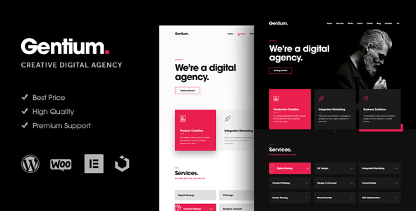 Gentium ??? A Creative Digital Agency WordPress Theme
