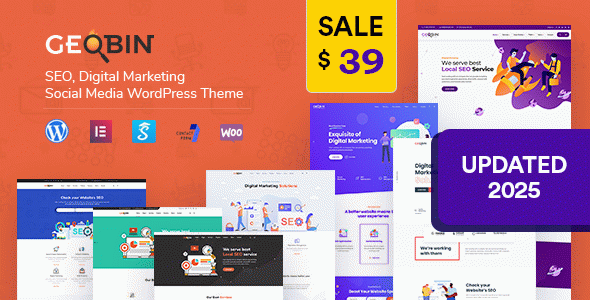 GeoBin | SaaS & Tech Startup WordPress Theme