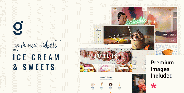 Glacé - Ice Cream & Sweet Shop WordPress Theme